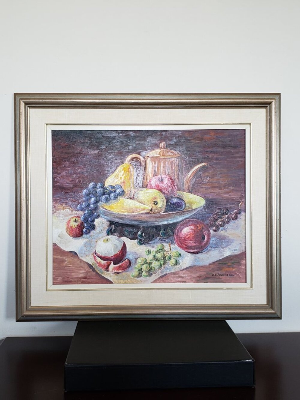 Untitled Still Life by W.P. Anderson oil on masonite 16 x 20 St. Thomas artist